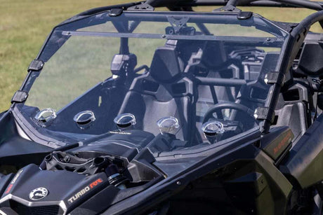 Photo of Rough Country Can-Am Maverick X3 Scratch Resistant Vented Full Windshield by Rough Country - Premium for UTVs / Side by Sides