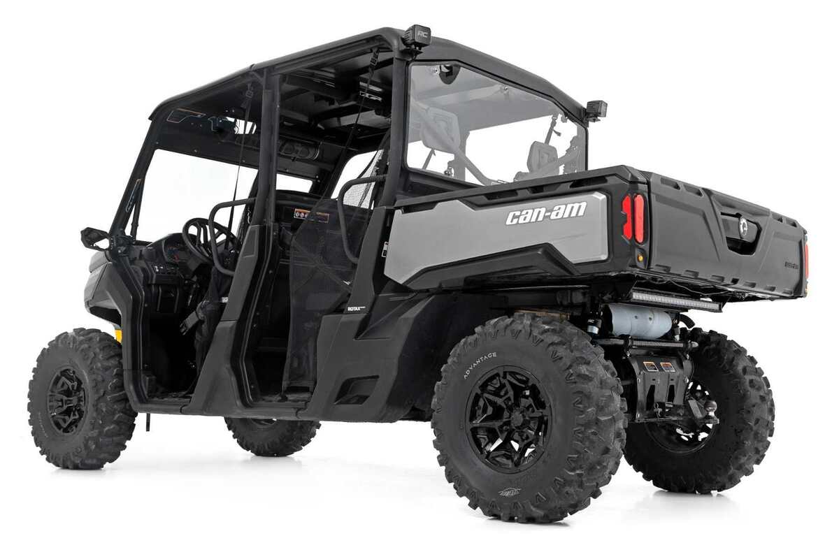 Photo of Rough Country Defender HD 8/ HD 9/ HD 10 Scratch Resistant Rear Cab Panel by Rough Country - Premium for UTVs / Side by Sides