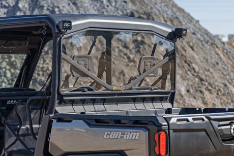 Photo of Rough Country Defender HD 8/ HD 9/ HD 10 Scratch Resistant Rear Cab Panel by Rough Country - Premium for UTVs / Side by Sides