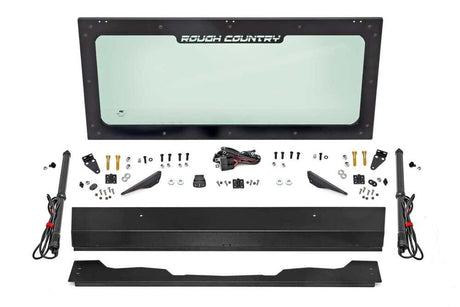 Photo of Rough Country Honda Pioneer 1000/1000-5 Electric Tilt Glass Windshield by Rough Country - Premium for UTVs / Side by Sides