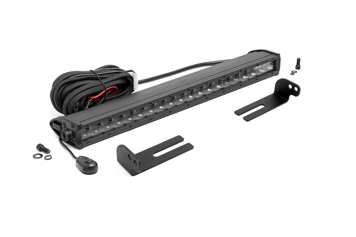 Photo of Rough Country Honda Pioneer 1000 Black Single Row 20" Under Bed Mount LED Light by Rough Country - Premium for UTVs / Side by Sides