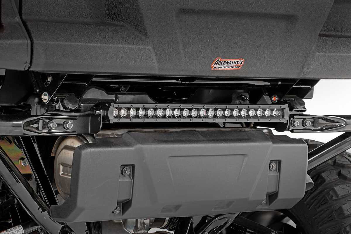 Photo of Rough Country Honda Pioneer 1000 Black Single Row 20" Under Bed Mount LED Light by Rough Country - Premium for UTVs / Side by Sides