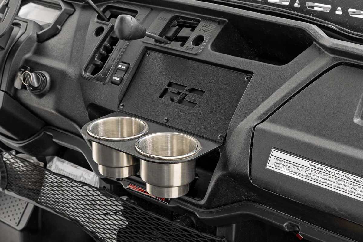 Photo of Rough Country Honda Pioneer 1000 Center Cup Holder by Rough Country - Premium for UTVs / Side by Sides