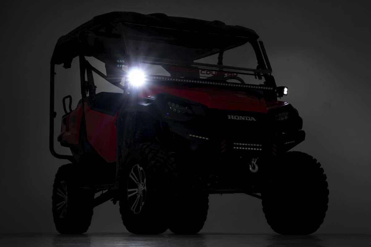 Photo of Rough Country Honda Pioneer 1000 Dual LED Cube Kit by Rough Country - Premium for UTVs / Side by Sides