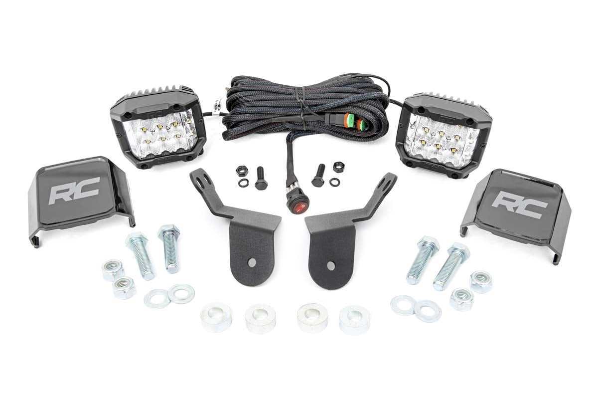 Photo of Rough Country Honda Pioneer 1000 Dual LED Cube Kit by Rough Country - Premium for UTVs / Side by Sides