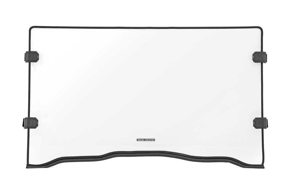 Photo of Rough Country Honda Pioneer 1000/Pioneer 1000-5 Scratch Resistant Full Windshield by Rough Country - Premium for UTVs / Side by Sides