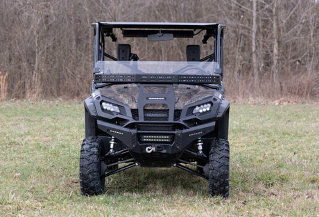 Photo of Rough Country Honda Pioneer Front Cargo Rack with Black Series 6" Slimline LED Light Bar by Rough Country - Premium for UTVs / Side by Sides