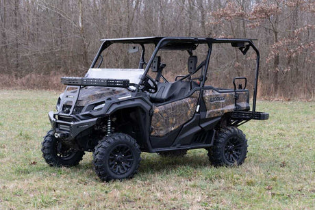 Photo of Rough Country Honda Pioneer Front Cargo Rack with Black Series 6" Slimline LED Light Bar by Rough Country - Premium for UTVs / Side by Sides