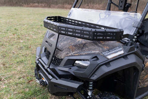 Photo of Rough Country Honda Pioneer Front Cargo Rack with Black Series 6" Slimline LED Light Bar by Rough Country - Premium for UTVs / Side by Sides