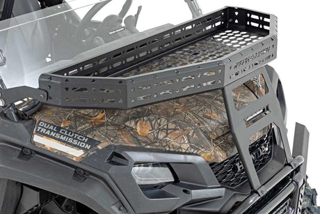 Photo of Rough Country Honda Pioneer Front Cargo Rack with Black Series 6" Slimline LED Light Bar by Rough Country - Premium for UTVs / Side by Sides