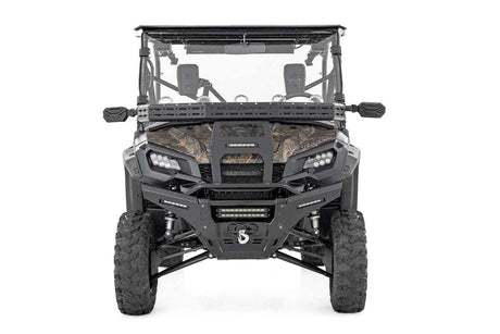 Photo of Rough Country Honda Pioneer Front Cargo Rack with Black Series 6" Slimline LED Light Bar by Rough Country - Premium for UTVs / Side by Sides