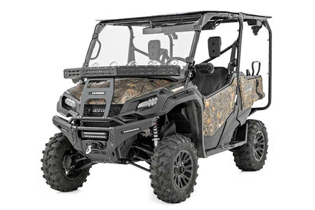 Photo of Rough Country Honda Pioneer Front Cargo Rack with Black Series 6" Slimline LED Light Bar by Rough Country - Premium for UTVs / Side by Sides