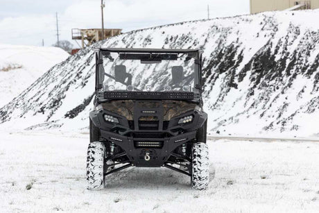 Photo of Rough Country Honda Pioneer Front Cargo Rack with Black Series 6" Slimline LED Light Bar by Rough Country - Premium for UTVs / Side by Sides