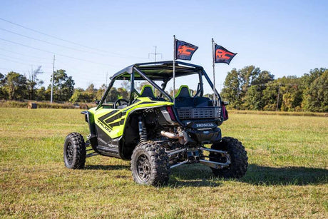 Photo of Rough Country Honda Talon 1000 4' Multl-Color LED Bed Whip Mount Pair by Rough Country - Premium for UTVs / Side by Sides