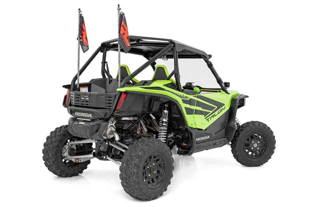 Photo of Rough Country Honda Talon 1000 4' Multl-Color LED Bed Whip Mount Pair by Rough Country - Premium for UTVs / Side by Sides