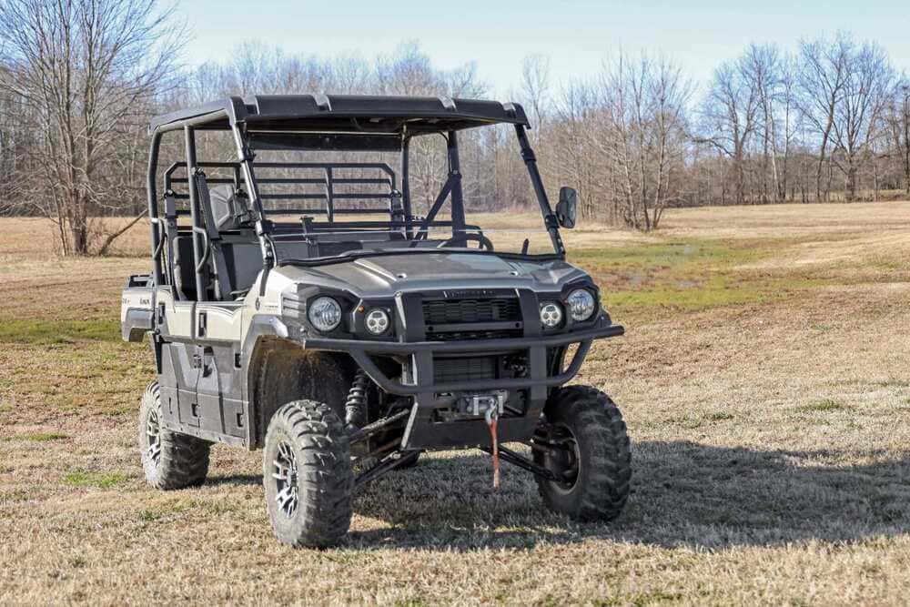 Photo of Rough Country Kawasaki Mule Scratch Resistant Full Windshield by Rough Country - Premium for UTVs / Side by Sides