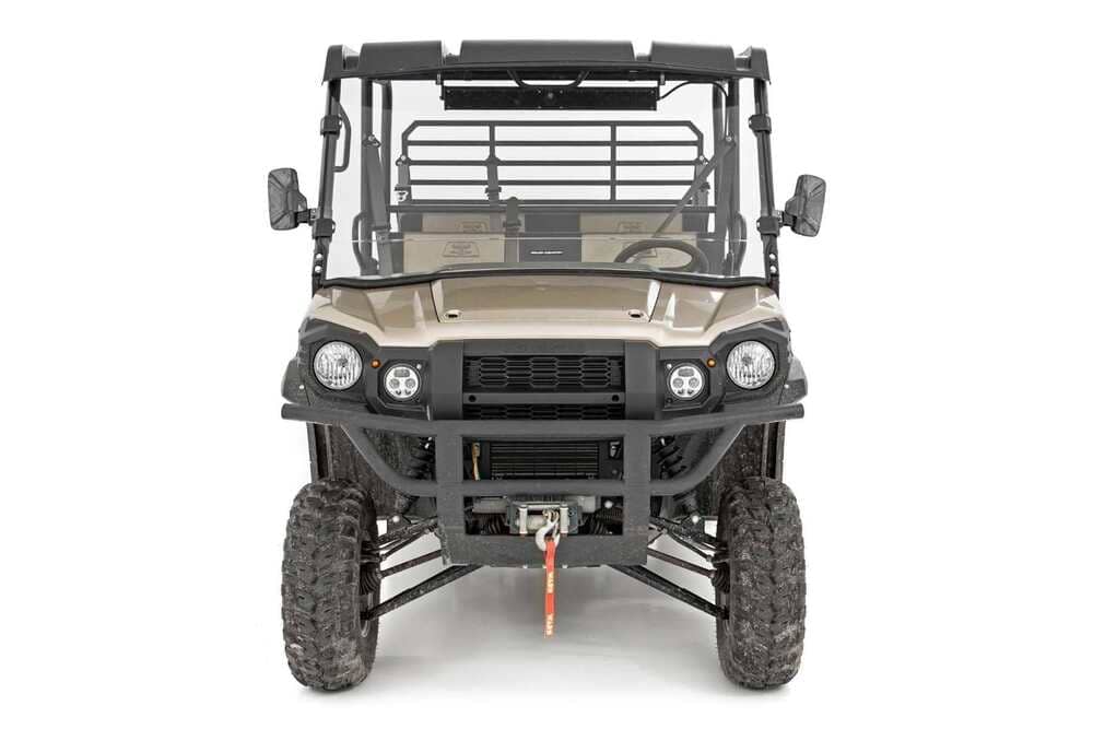 Photo of Rough Country Kawasaki Mule Scratch Resistant Full Windshield by Rough Country - Premium for UTVs / Side by Sides
