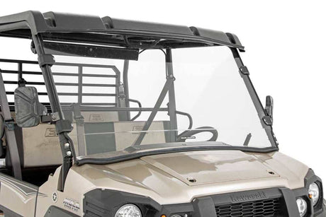 Photo of Rough Country Kawasaki Mule Scratch Resistant Full Windshield by Rough Country - Premium for UTVs / Side by Sides