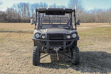 Photo of Rough Country Kawasaki Mule Scratch Resistant Full Windshield by Rough Country - Premium for UTVs / Side by Sides