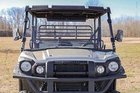 Photo of Rough Country Kawasaki Mule Scratch Resistant Full Windshield by Rough Country - Premium for UTVs / Side by Sides