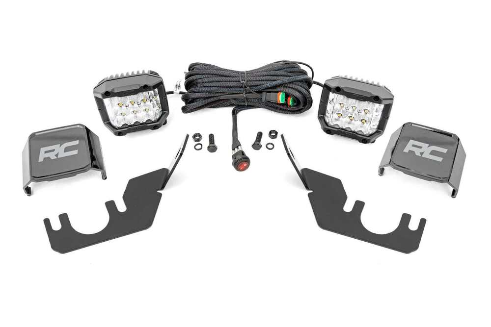 Photo of Rough Country Kawasaki Teryx Rear Cage Mount LED Light Kit by Rough Country - Premium for UTVs / Side by Sides