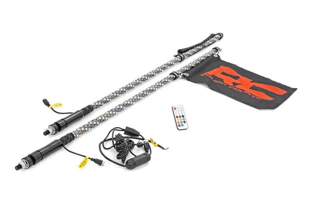 Photo of Rough Country Multi Color LED Whip 4ft Long Pair Light Kit by Rough Country - Premium for UTVs / Side by Sides