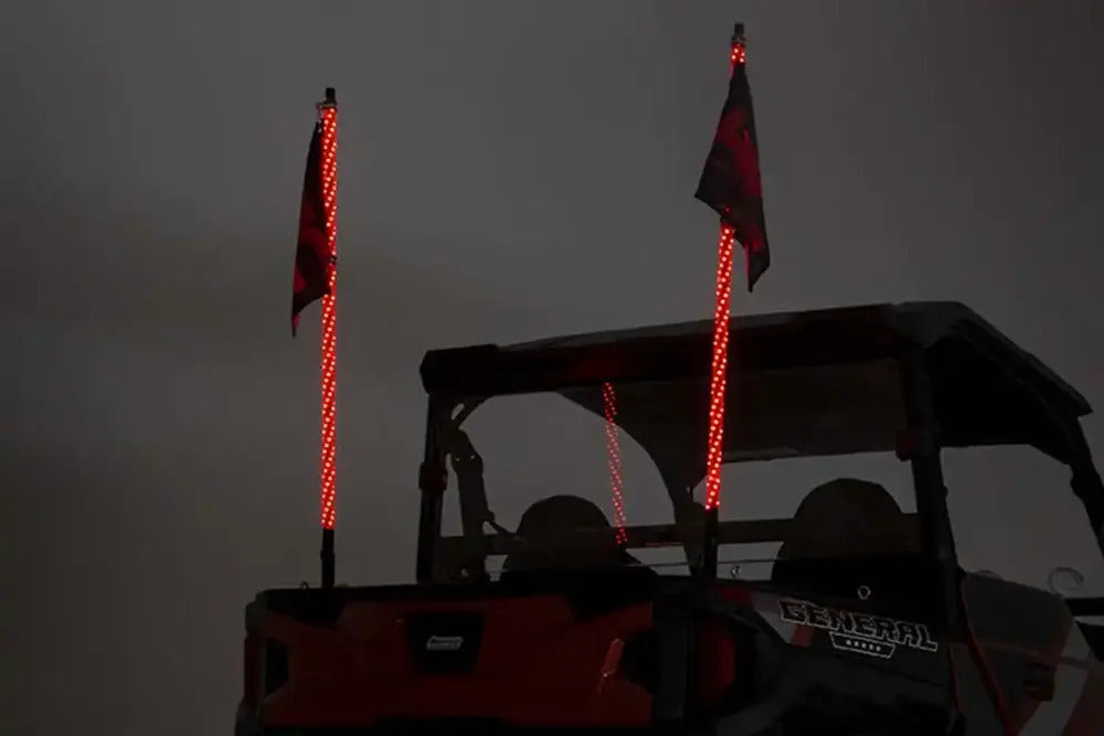 Photo of Rough Country Multi Color LED Whip 4ft Long Pair Light Kit by Rough Country - Premium for UTVs / Side by Sides
