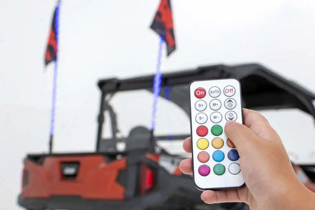 Photo of Rough Country Multi Color LED Whip 4ft Long Pair Light Kit by Rough Country - Premium for UTVs / Side by Sides