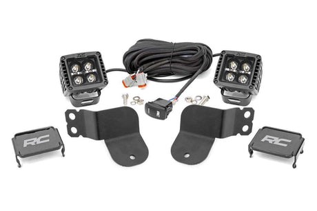 Photo of Rough Country Polaris General Lower Windshield Dual LED Light Kit by Rough Country - Premium for UTVs / Side by Sides