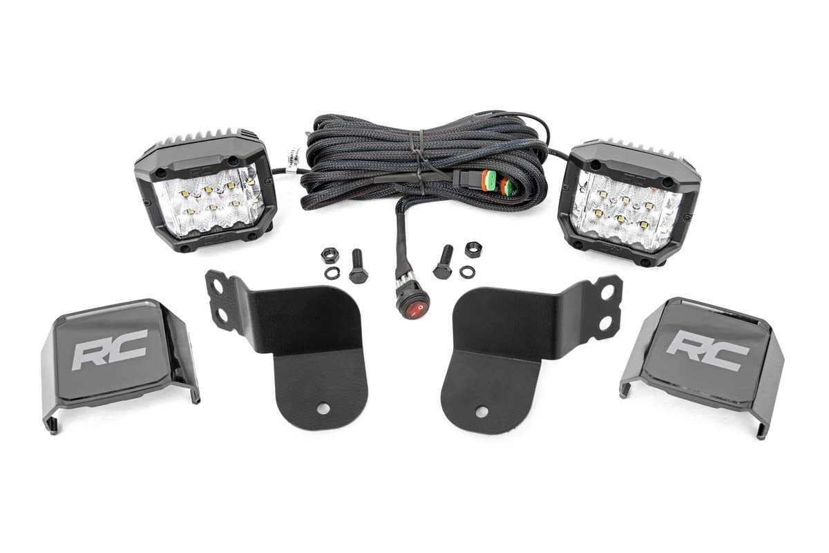 Photo of Rough Country Polaris General Lower Windshield Dual LED Light Kit by Rough Country - Premium for UTVs / Side by Sides