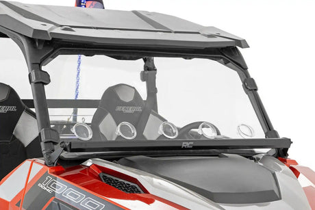 Photo of Rough Country Polaris General Scratch Resistant Vented Full Windshield by Rough Country - Premium for UTVs / Side by Sides