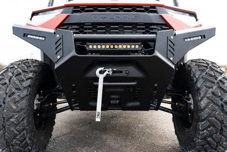 Photo of Rough Country Polaris Ranger 1000 6" Black Slimline LED Pair Bumper Wings by Rough Country - Premium for UTVs / Side by Sides