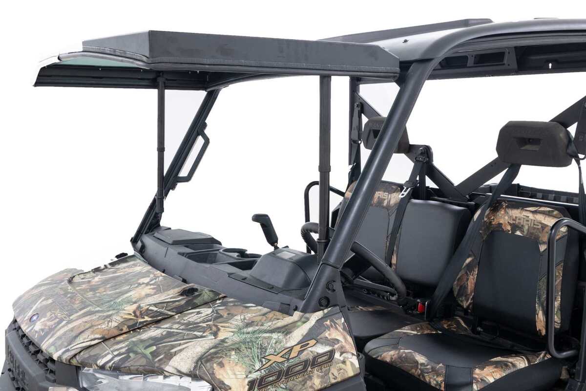 Photo of Rough Country Polaris Ranger 1000/ XP 1000 Electric Tilt Glass Windshield by Rough Country - Premium for UTVs / Side by Sides