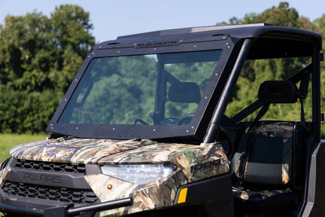 Photo of Rough Country Polaris Ranger 1000/ XP 1000 Electric Tilt Glass Windshield by Rough Country - Premium for UTVs / Side by Sides