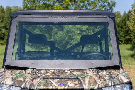 Photo of Rough Country Polaris Ranger 1000/ XP 1000 Electric Tilt Glass Windshield by Rough Country - Premium for UTVs / Side by Sides