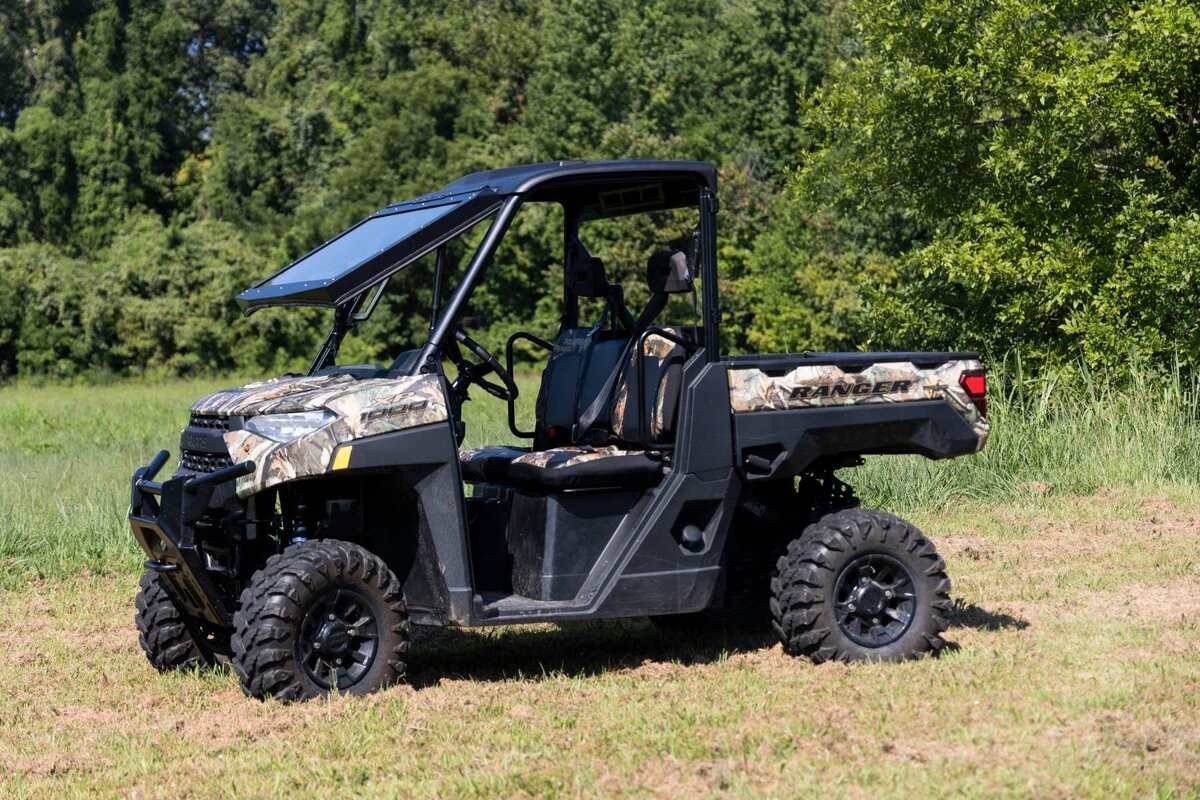 Photo of Rough Country Polaris Ranger 1000/ XP 1000 Electric Tilt Glass Windshield by Rough Country - Premium for UTVs / Side by Sides