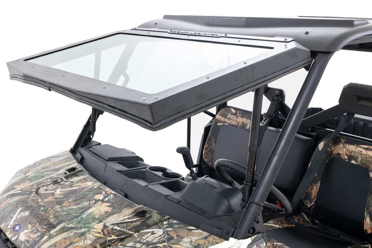 Photo of Rough Country Polaris Ranger 1000/ XP 1000 Electric Tilt Glass Windshield by Rough Country - Premium for UTVs / Side by Sides