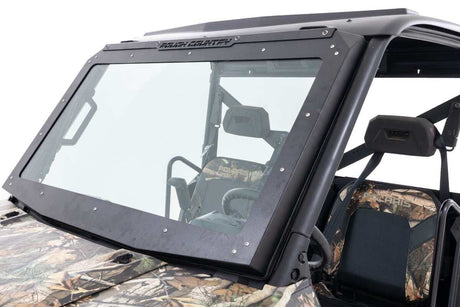 Photo of Rough Country Polaris Ranger 1000/ XP 1000 Electric Tilt Glass Windshield by Rough Country - Premium for UTVs / Side by Sides