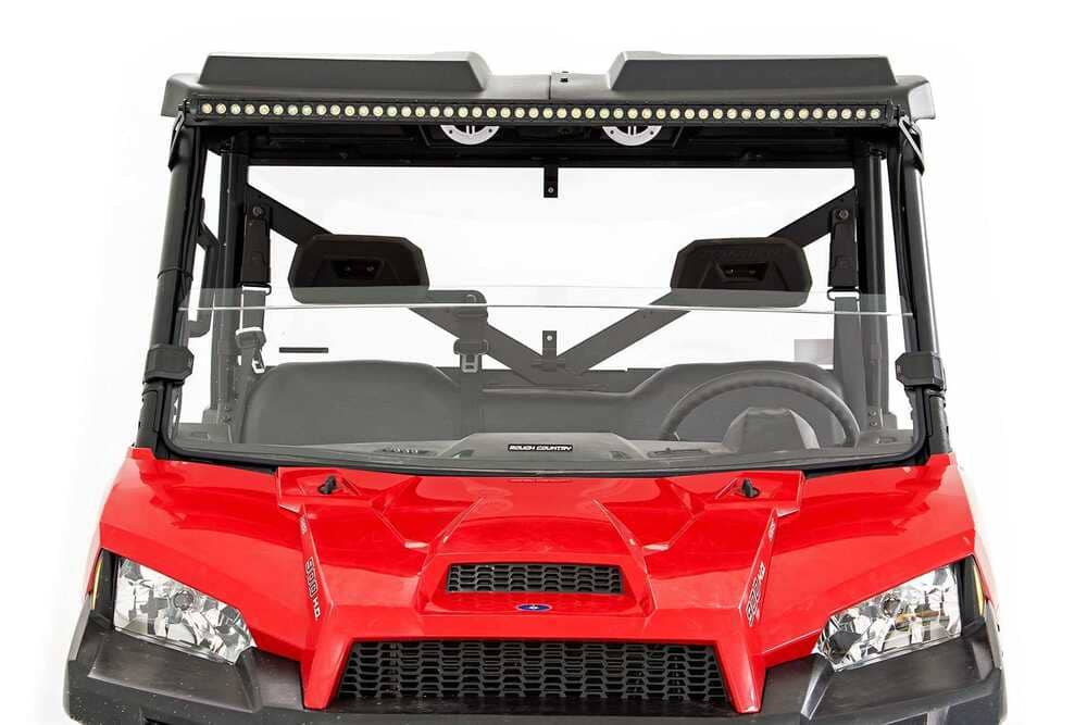 Photo of Rough Country Polaris Ranger 1000/XP 900/1000 Scratch Resistant Half Windshield by Rough Country - Premium for UTVs / Side by Sides