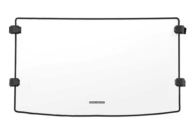 Photo of Rough Country Polaris Ranger 500/570 Mid Size Scratch Resistant Full Windshield by Rough Country - Premium for UTVs / Side by Sides