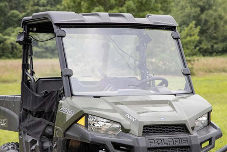 Photo of Rough Country Polaris Ranger 500/570 Mid Size Scratch Resistant Full Windshield by Rough Country - Premium for UTVs / Side by Sides