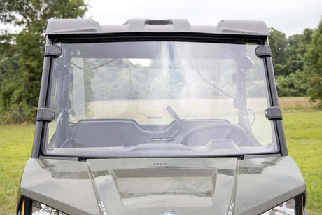 Photo of Rough Country Polaris Ranger 500/570 Mid Size Scratch Resistant Full Windshield by Rough Country - Premium for UTVs / Side by Sides