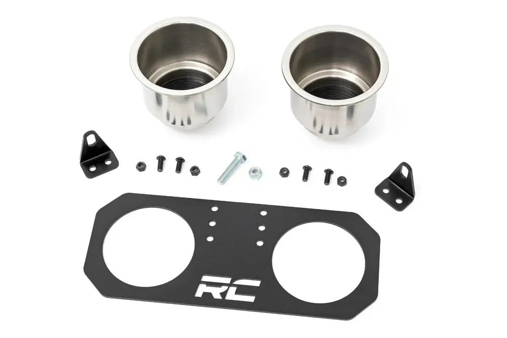 Photo of Rough Country Polaris RZR Passenger Grip Handle Dual Cup Holder by Rough Country - Premium for UTVs / Side by Sides