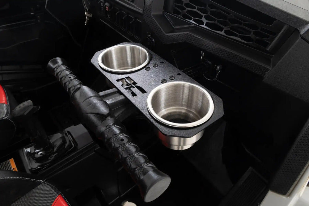 Photo of Rough Country Polaris RZR Passenger Grip Handle Dual Cup Holder by Rough Country - Premium for UTVs / Side by Sides
