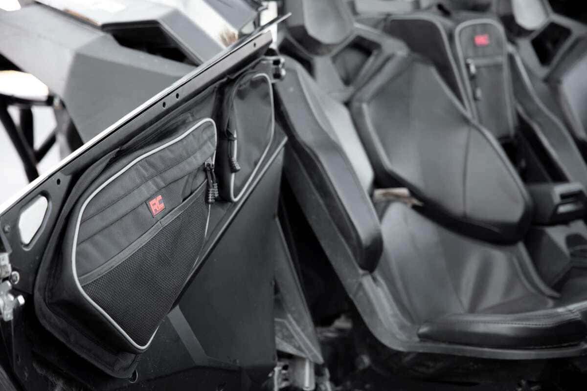 Photo of Rough Country Polaris RZR Pro Front Door Storage Bags by Rough Country - Premium for UTVs / Side by Sides
