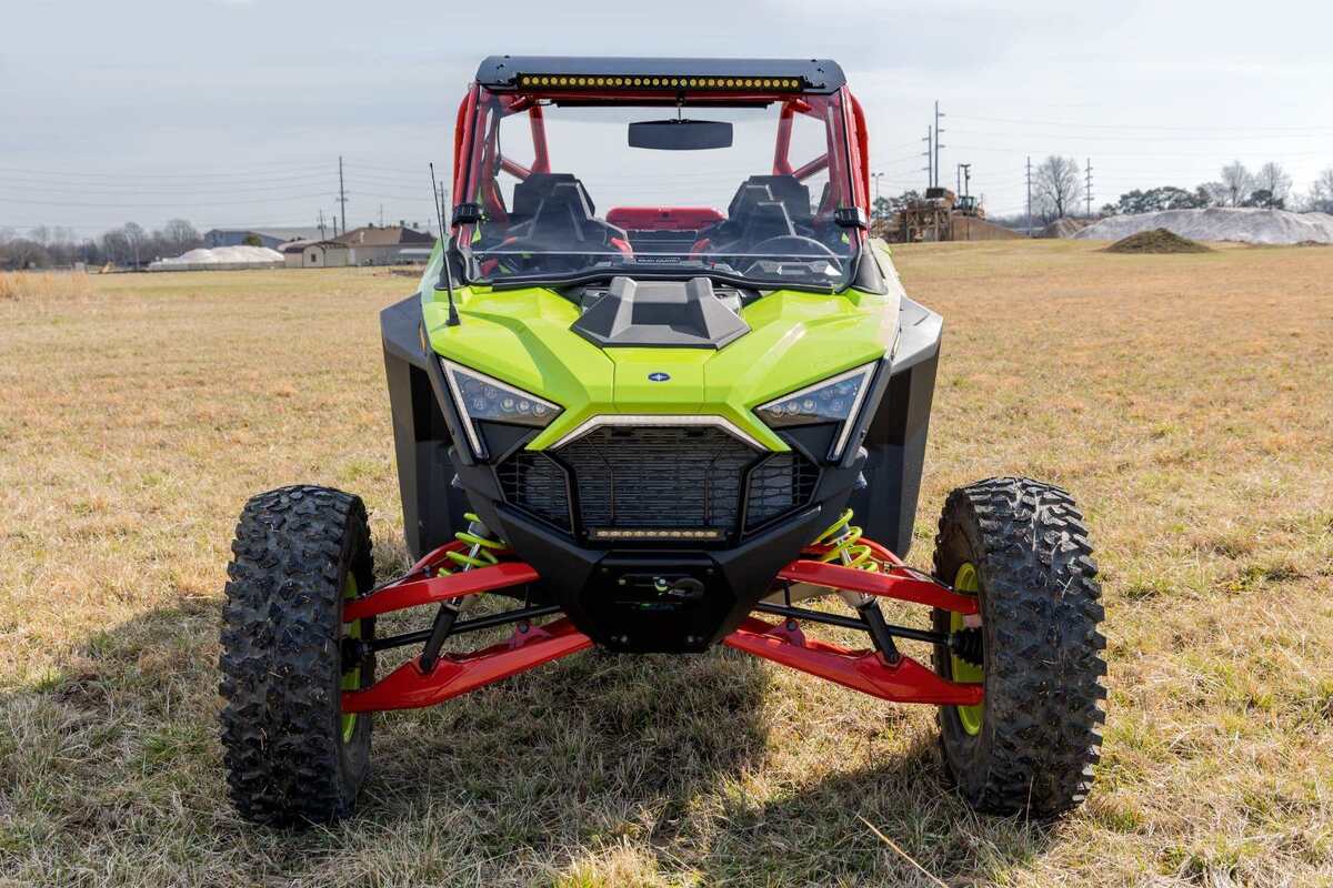 Photo of Rough Country Polaris RZR Pro/ Turbo R Scratch Resistant Full Windshield by Rough Country - Premium for UTVs / Side by Sides