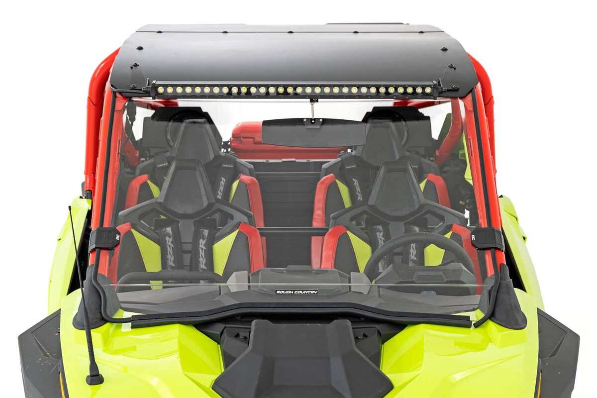 Photo of Rough Country Polaris RZR Pro/ Turbo R Scratch Resistant Full Windshield by Rough Country - Premium for UTVs / Side by Sides