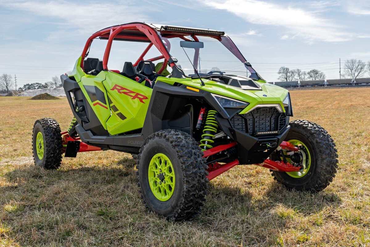 Photo of Rough Country Polaris RZR Pro/ Turbo R Scratch Resistant Full Windshield by Rough Country - Premium for UTVs / Side by Sides