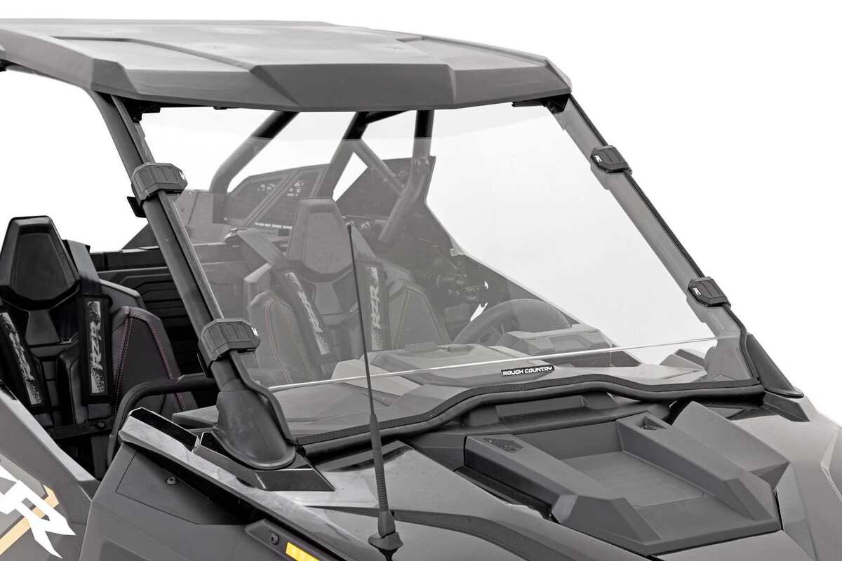 Photo of Rough Country Polaris RZR Pro/ Turbo R Scratch Resistant Full Windshield by Rough Country - Premium for UTVs / Side by Sides