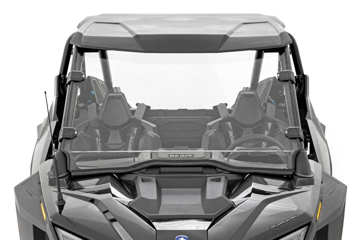 Photo of Rough Country Polaris RZR Pro/ Turbo R Scratch Resistant Full Windshield by Rough Country - Premium for UTVs / Side by Sides